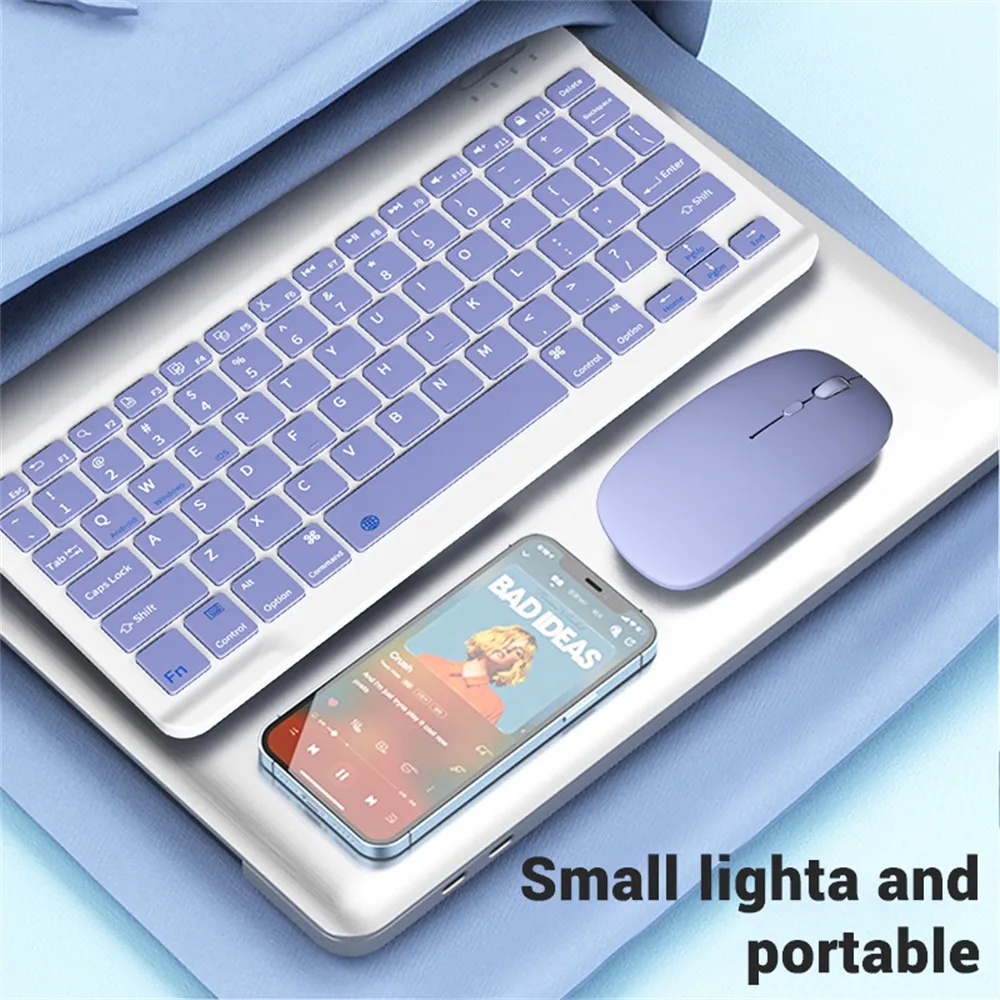 Bàn Phím bluetooth Không Dây 10inch 10.36 "11inch Kèm Chuột & Bàn Phím Sạc Cho oppo air 2022 / 10.36" / 11inch / Ipad 2 11