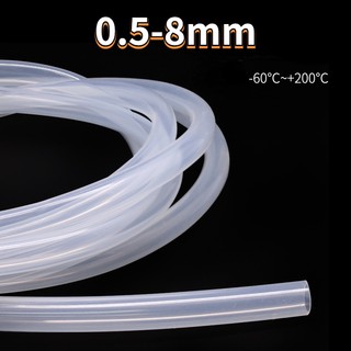 Ống Silicone Trong Suốt Chịu Nhiệt Độ Cao Thân Thiện Với Môi Trường Đường Kính Trong 0.5