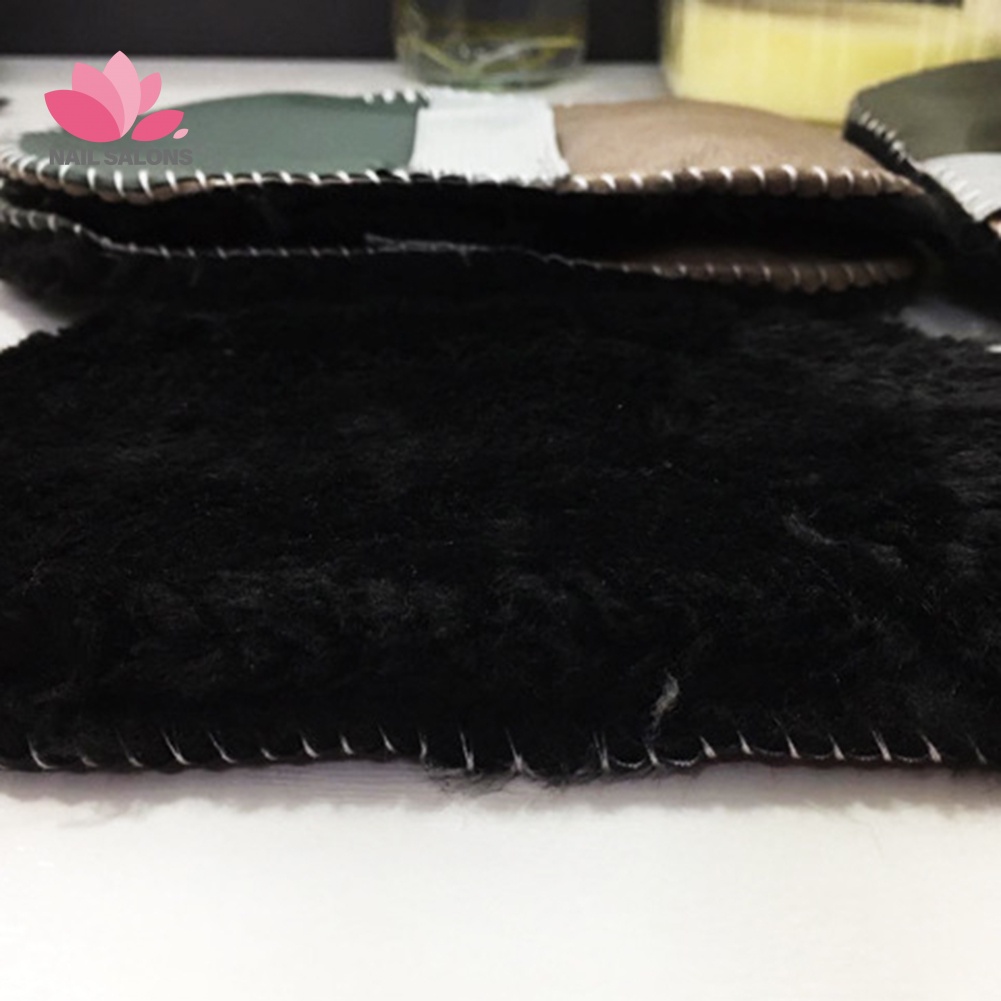 Găng Tay Lông Cừu Giả Mềm Mại Dùng Để Lau Chùi Đánh Bóng Giày Da