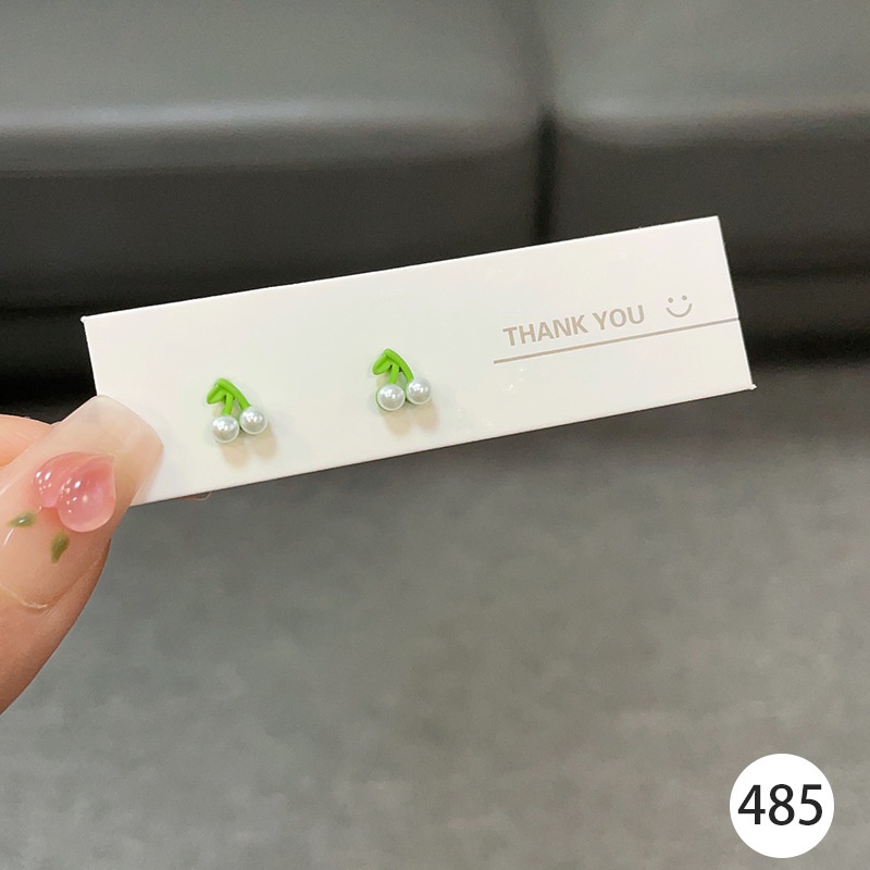 Bông Tai Mạ Bạc 925 Kiểu Dáng Đơn Giản Thời Trang Dành Cho Nữ