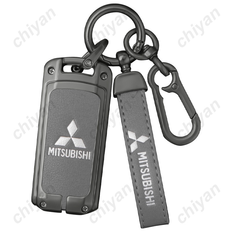 Vỏ Bọc Chìa Khóa Bằng Da Và Hợp Kim Kẽm Cao Cấp Sang Trọng Cho Mitsubishi ASX Xpander Cross Montero Pajero Outlander Sport Eclipse Strada Attrage Mirage L200