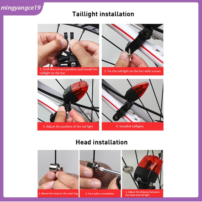 Đèn Đuôi Xe Đạp Từ Tính Chống Nước