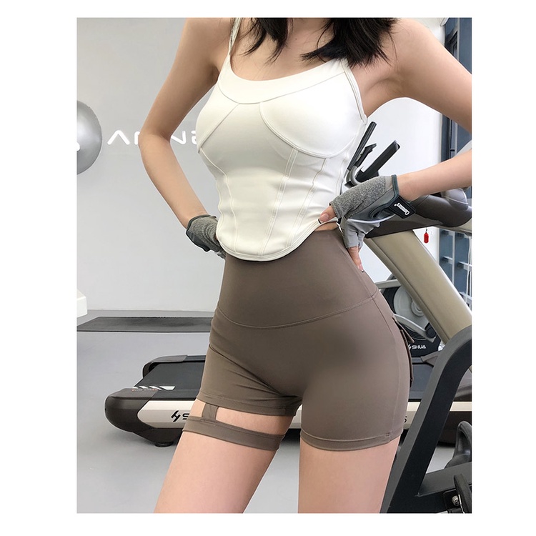 Quần Short Thể Thao Lưng Cao Dáng Rộng Nâng Hông Tập Yoga / Nhảy Múa Nóng Bỏng
