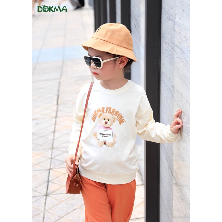 Bộ Dokma cotton dài tay bé gái