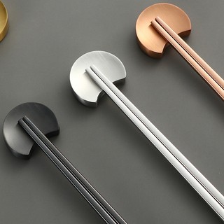 Katelv 304 thép không gỉ moon chopstick phần còn lại đũa dao kéo giữ bộ đồ ăn chủ nhà hàng khách sạn bàn ăn gia đình sáng tạo
