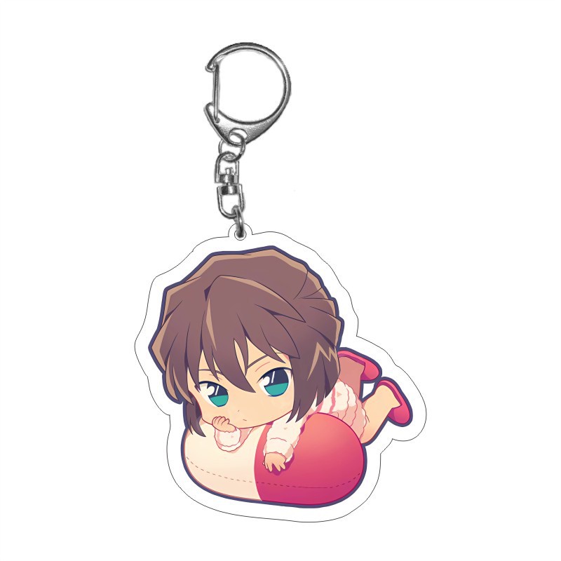 Ere1 thám tử lừng danh conan móc khóa anime chìa khóa acrylic túi dễ thương mặt dây chuyền phim hoạt hình ran haibara người hâm mộ bộ sưu tập quà tặng