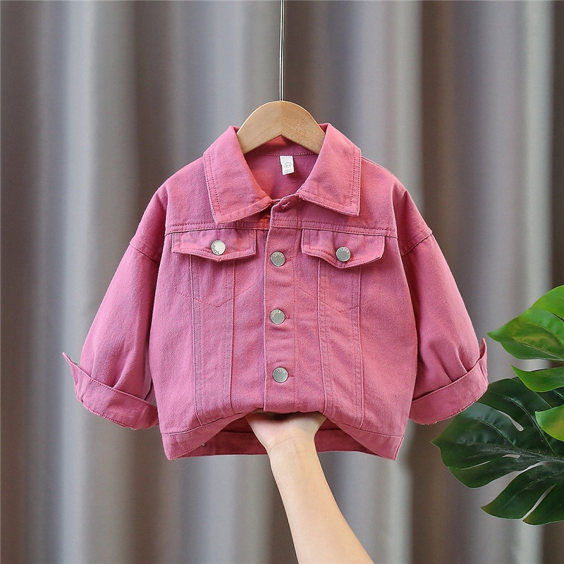 Áo Khoác denim Thời Trang Mùa Xuân Cho Bé Gái