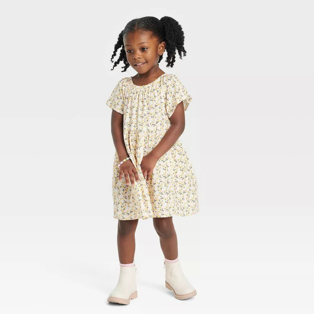 Đầm hoa nhí bé gái Cat & Jack mùa hè hoa nhí trẻ con S77.SP011833