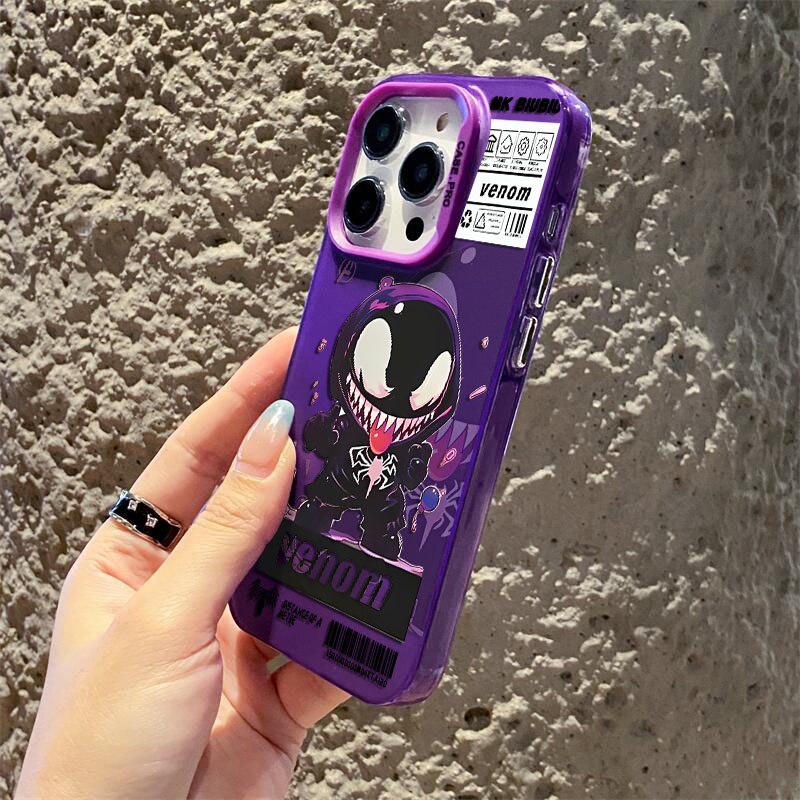 Ốp Điện Thoại Cứng Mặt Nhám Họa Tiết venom Hợp Thời Trang Cho iphone 11 12 13 Pro Max ip 11promax 12promax 13promax