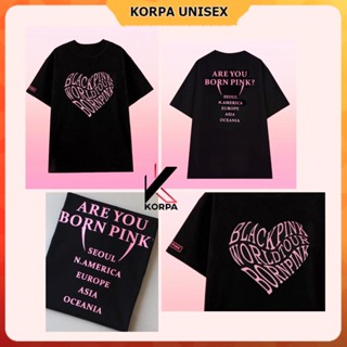 [Ảh Thật] Áo thun Đen form rộng Tshirt BornPink World Tour BlackPink - thun cotton oversize unisex nam nữ