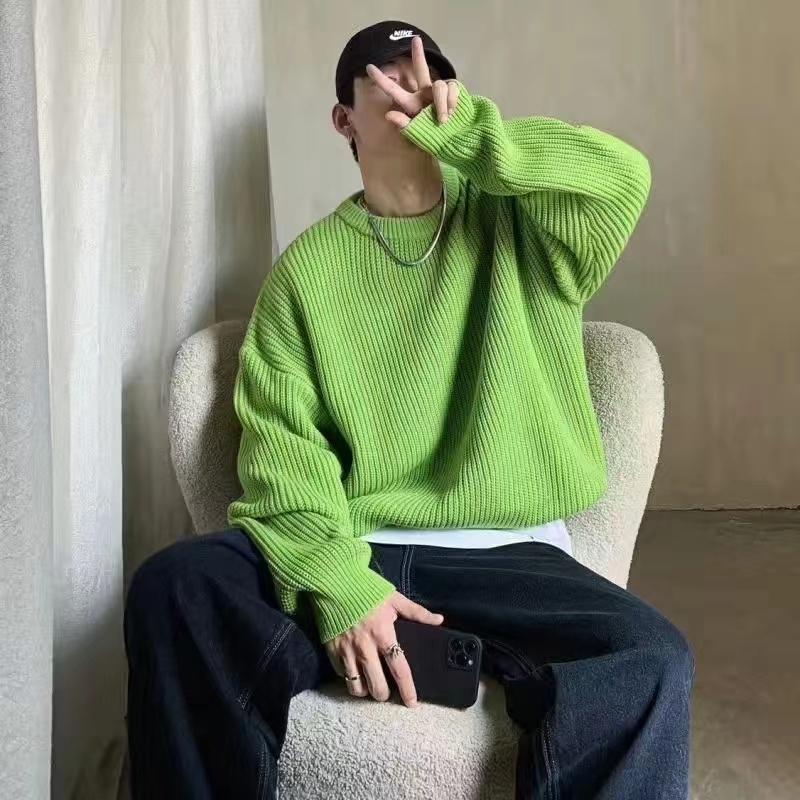 Áo Sweater Tay Dài Chất Liệu Dày Dặn Thời Trang Thu Đông Cao Cấp Cho Nam