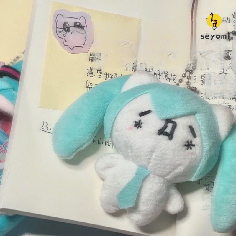 Mới Móc Khóa Búp Bê Hatsune Miku Nhồi Bông Xinh Xắn