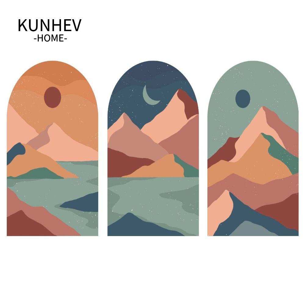 KUNHEV Decal dán tường Vòm Phong Cách Boho Hiện Đại