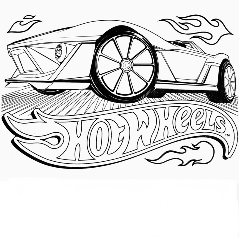 Siêu xe Hot Wheels - Set 20 Tờ Tranh Tô Màu A4 A5 Dành Cho Màu Sáp, Màu Chì - MANGA ANIME COMIC tô màu