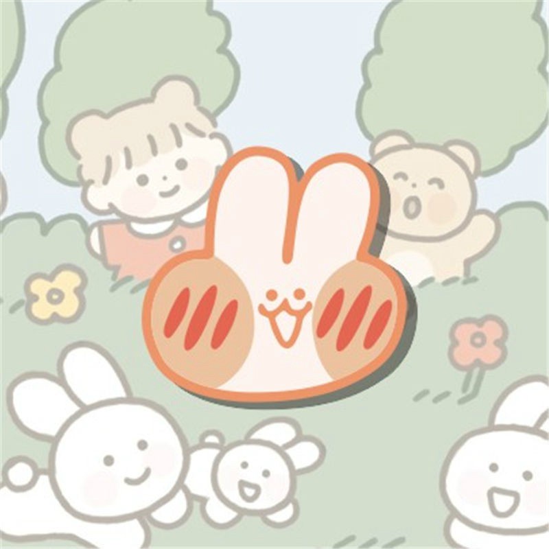 Ghim cài trang trí túi và trang phục bằng acrylic họa tiết hoạt hình xinh xắn -Fashinrandy