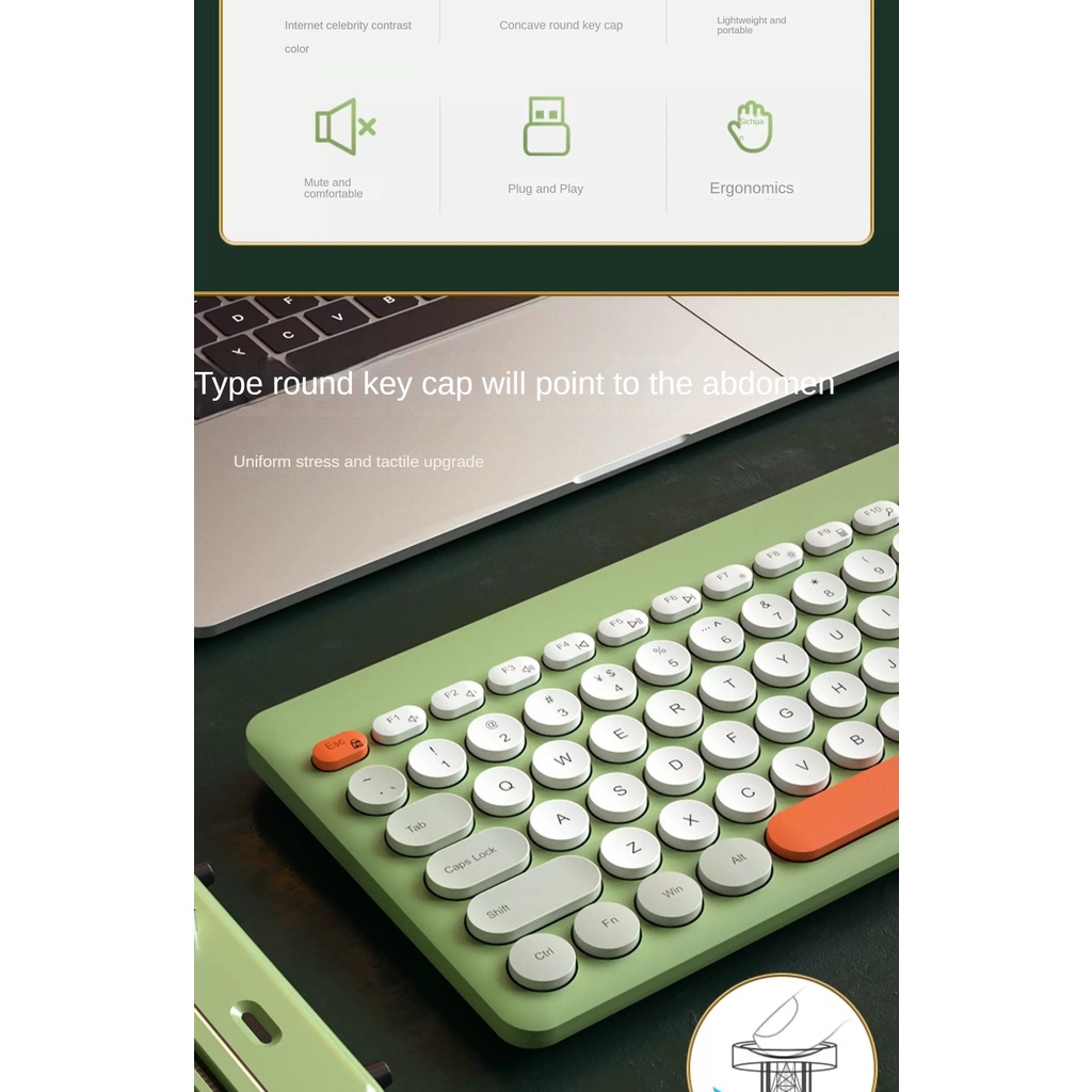 Bộ Bàn Phím Và Chuột Không Dây Kết Nối usb k221