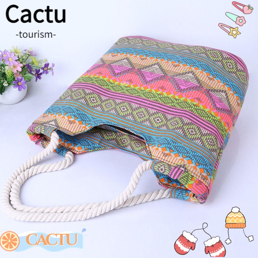 Cactu handbag, handmade wrinkle shoulder bag, casual high-capacity can