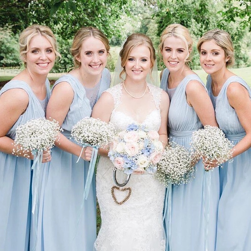 5 cái 108 đầu 52 cm trẻ sơ sinh trắng hơi thở nhân tạo gypsophila hoa bó hoa cho đám cưới trang trí sinh nhật vườn nhà hoa giả