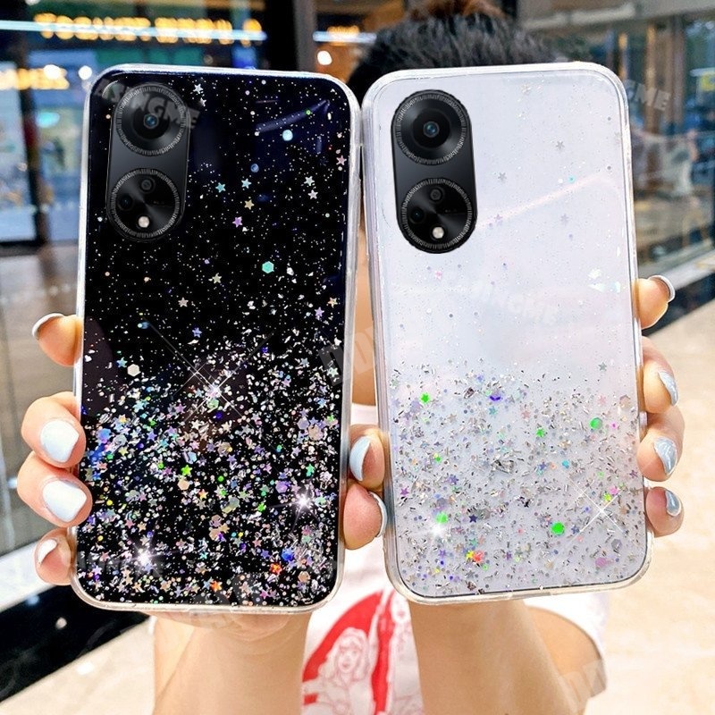 Vỏ chống sốc cho oppo reno 10 pro plus pro + a98 a78 4g 5g android glitter starry sky ốp lưng trong suốt điện thoại tpu phone case dy