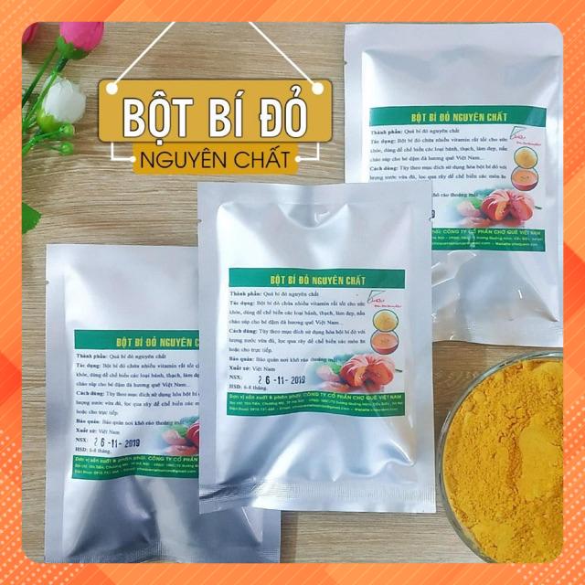 Bột bí đỏ nguyên chất chợ quê 50g