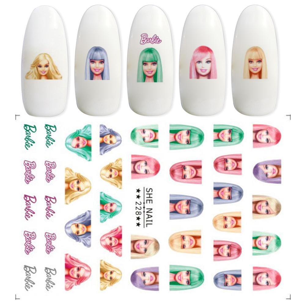 2023 phim hoạt hình mới barbie nail sticker nail sticker r8l6