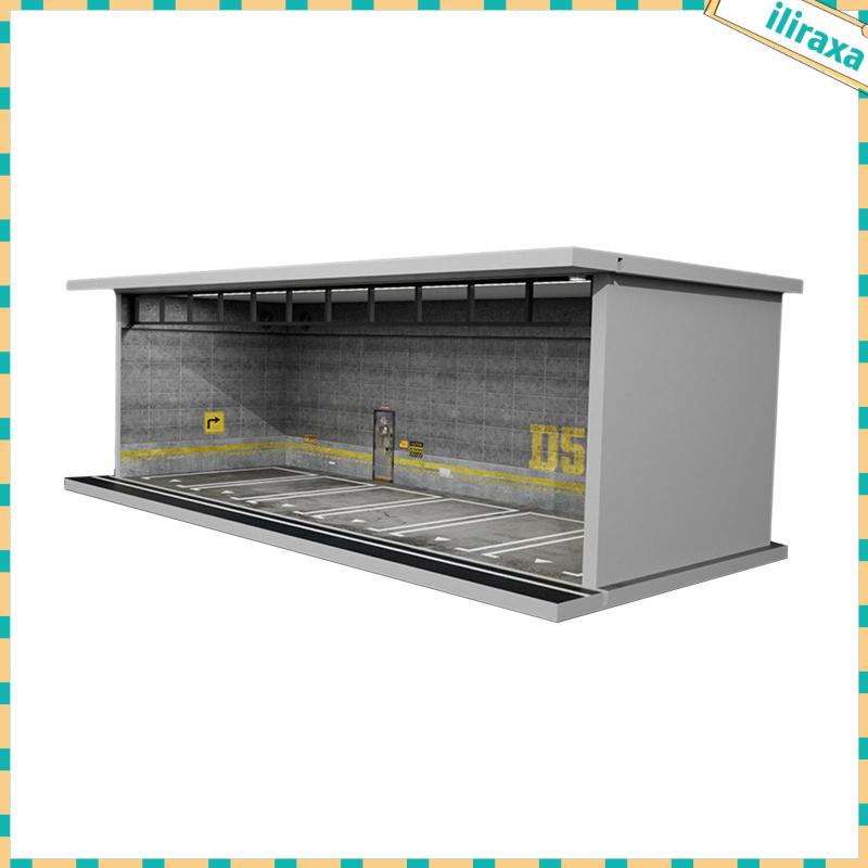 1/64 scale diecast model car display case with light protection garage display case for sports car alloy car toy cars quà tặng người sưu tập mô hình