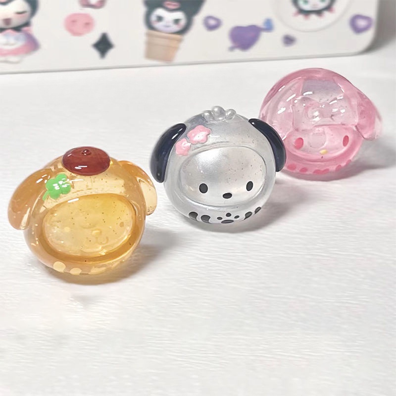 Mô Hình Gia Đình Sanrio MINI Dharma Hoạt Hình Sáng Tạo Trang Trí Bàn Làm Việc