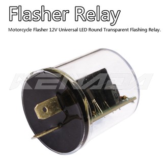 Trong suốt Cục Chớp Gắn Xe Máy 12V chớp xi nhan điện tử 2 chân cho xe máy