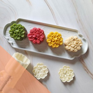 Ivy cookie stamps fragrans flower mooncake mold hand-pressure moon cake makers diy pastry tool for midautumn festival