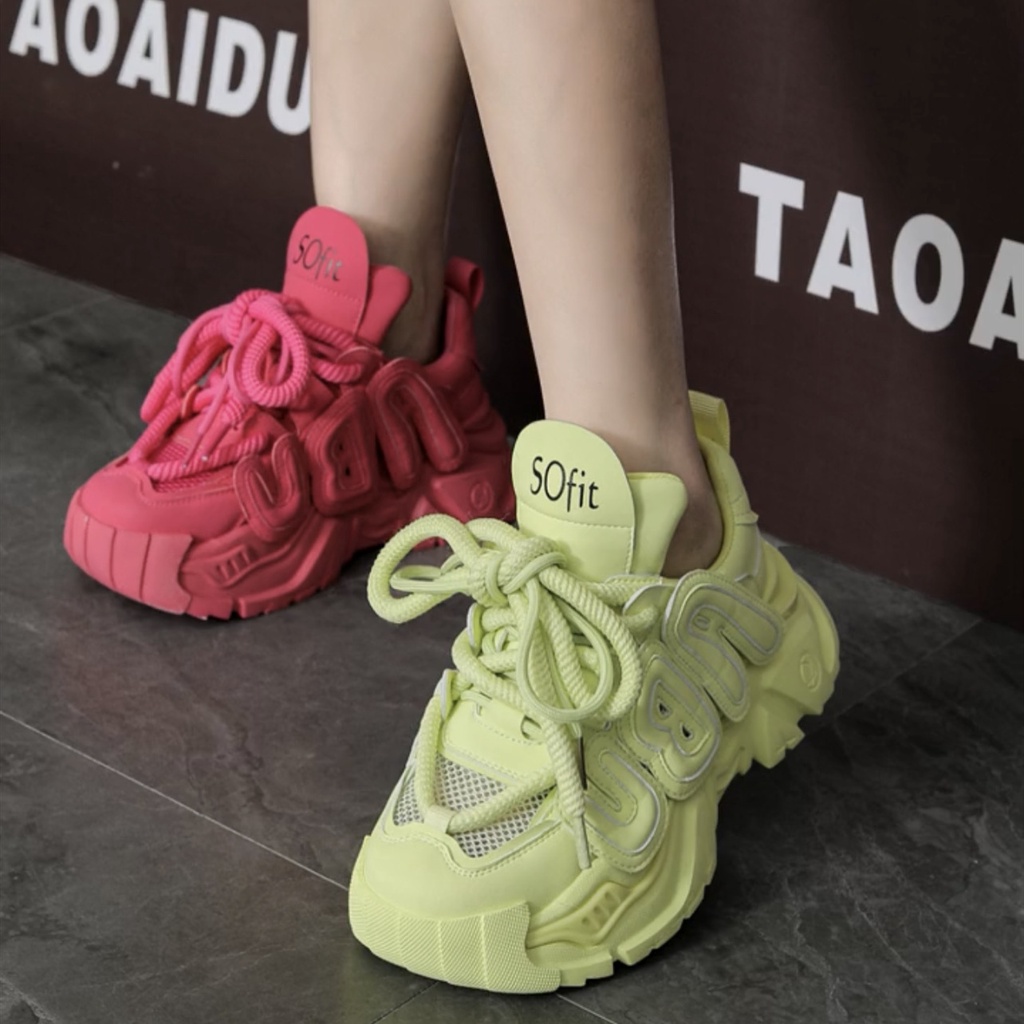 INCC thể thao nữ giày giày thể thao nữ 2023 NEW đáy dày Xu hướng thời trang Thông khí 23080917