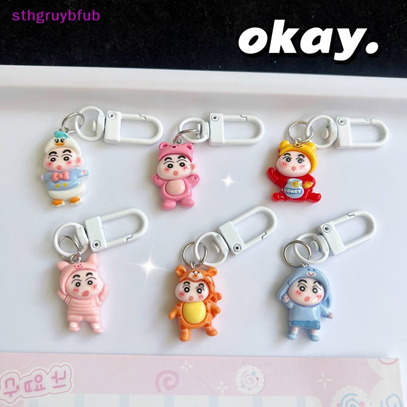 Sthb kawaii cartoon anime keychain cho bé gái người giữ chìa khóa dễ thương túi mặt dây chuyền trang trí túi trang trí phụ kiện vn