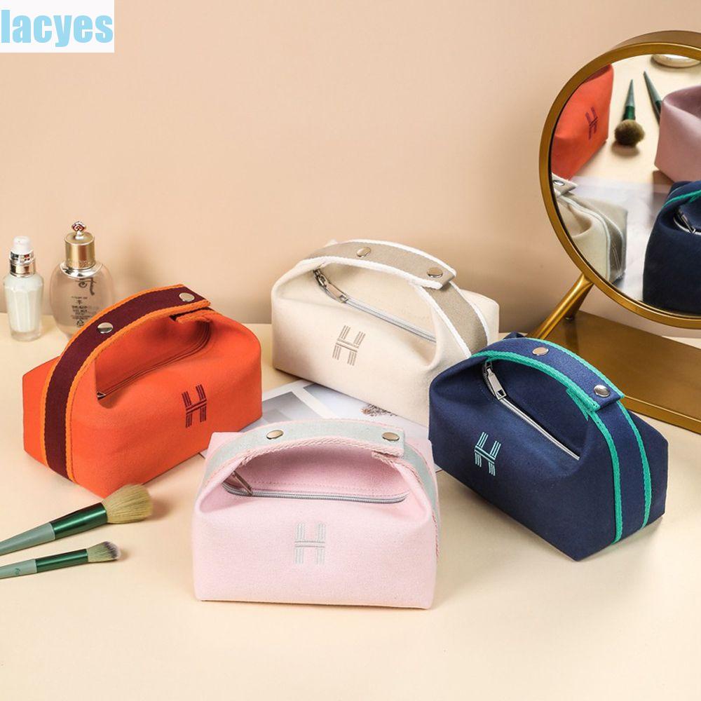 Lacyes túi mỹ phẩm thời trang rửa túi đựng đồ trang điểm pony mặt dây chuyền du lịch tổ chức dung tích lớn thư h túi lưu trữ hàn quốc