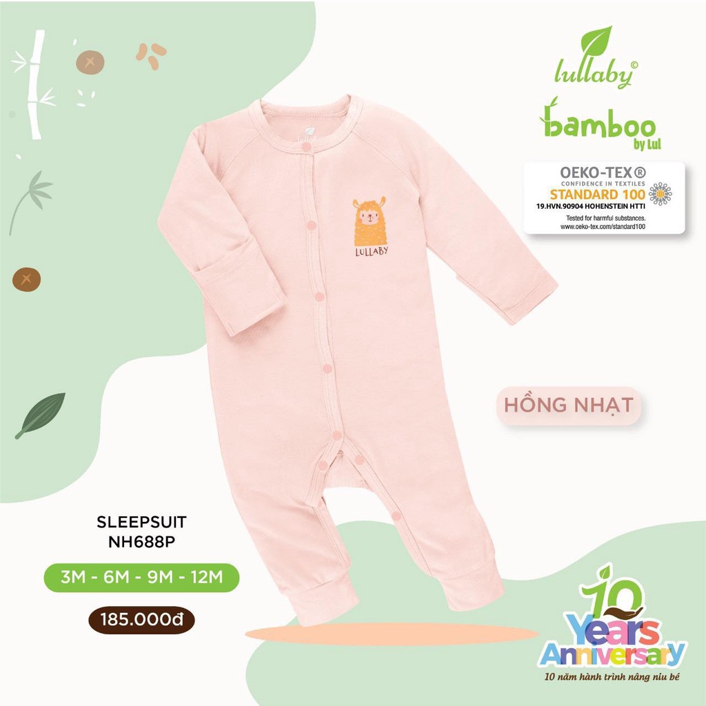 Body dài tay bé tai bé gái pettit  Lullaby