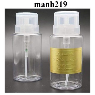 Bình nhún Lọ Đẩy Bình Đựng dung dịch Axeton đựng cồn đựng nước opi - manh219