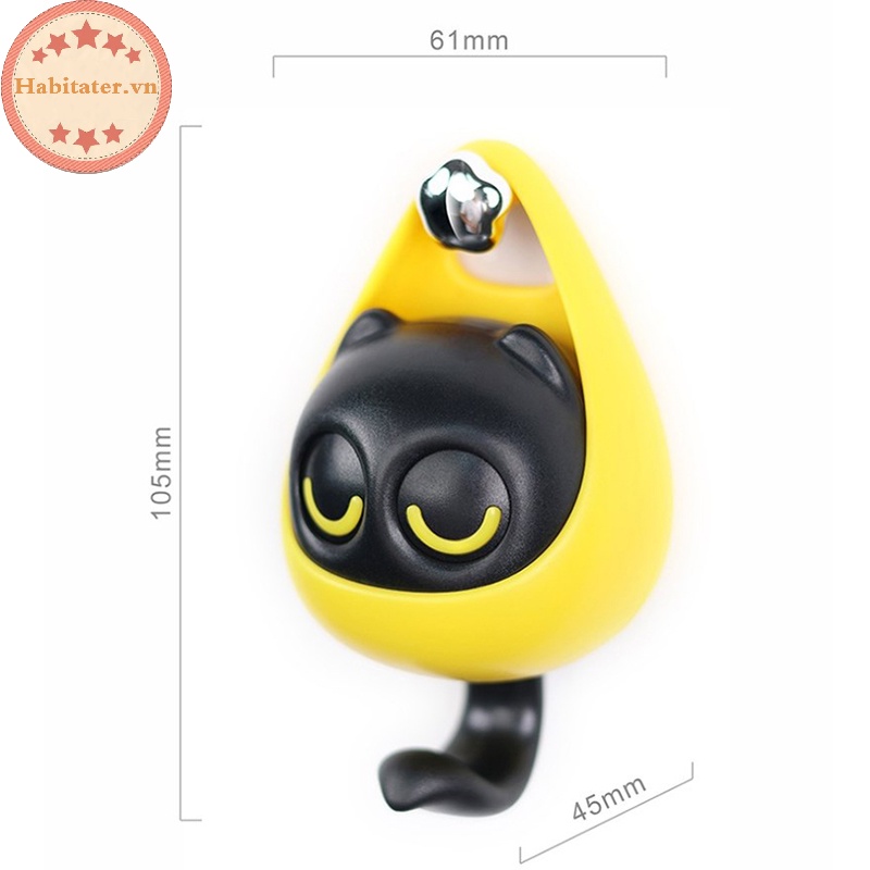 Tater sáng tạo dễ thương phim hoạt hình mèo móc treo tường shlef móc cho quần áo mũ khăn quàng cổ người giữ chìa khóa động vật giá treo đồ trang trí nội thất móc treo vn