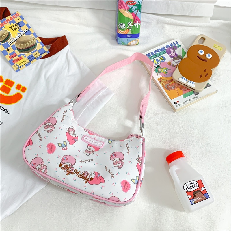 Mới Túi Đeo Chéo mini Hình hello kitty Màu Hồng Dễ Thương Cho Nữ