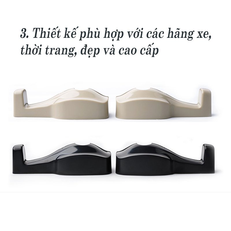 Hộp 2 Móc Treo Đồ Treo Đồ Sau Ghế Ô Tô Xe Hơi Độ Bền Cao