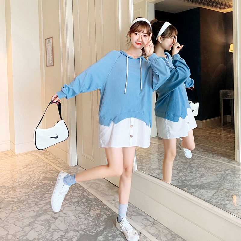 Đầm thun AMILA dài tay phong cách Hàn Quốc thời trang xuân thu