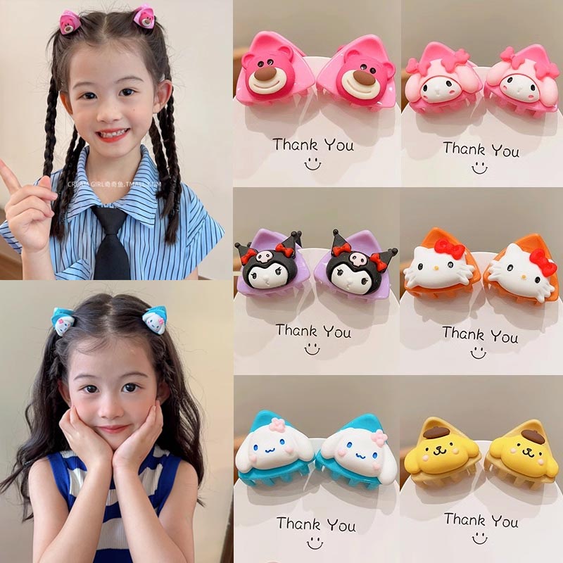 Hàn quốc-phong cách trẻ em kẹp cô gái phim hoạt hình tai mèo kẹp tóc công chúa mini gãy tóc kẹp nữ