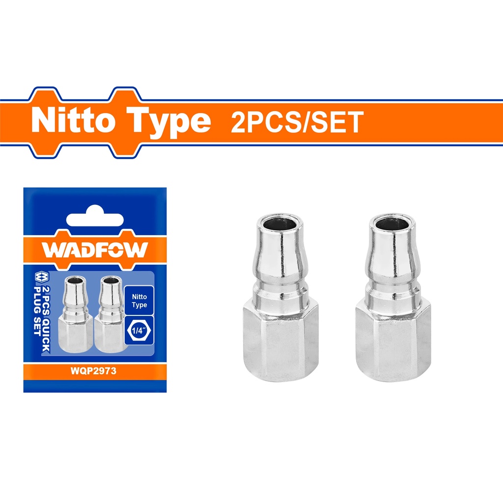 Bộ 2 đầu nối hơi nhanh 1/4 inch wadfow WQP2973