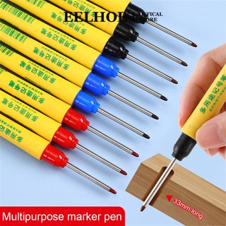 EELHOE Bút Đánh Dấu Đầu Dài 33Mm Bút Dầu Trang Trí Màu Đen Phần Cứng Đa Năng Đầu Mịn Không Thấm Nước Nhanh Khô Bút Đánh Dấu Da Dầu Màu Đen Đa Năng miiki_vn