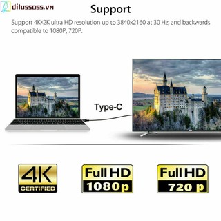 [dilussoss.vn] L9 usb c to hdmi-compatible mirroring charging cable 4k for android phone