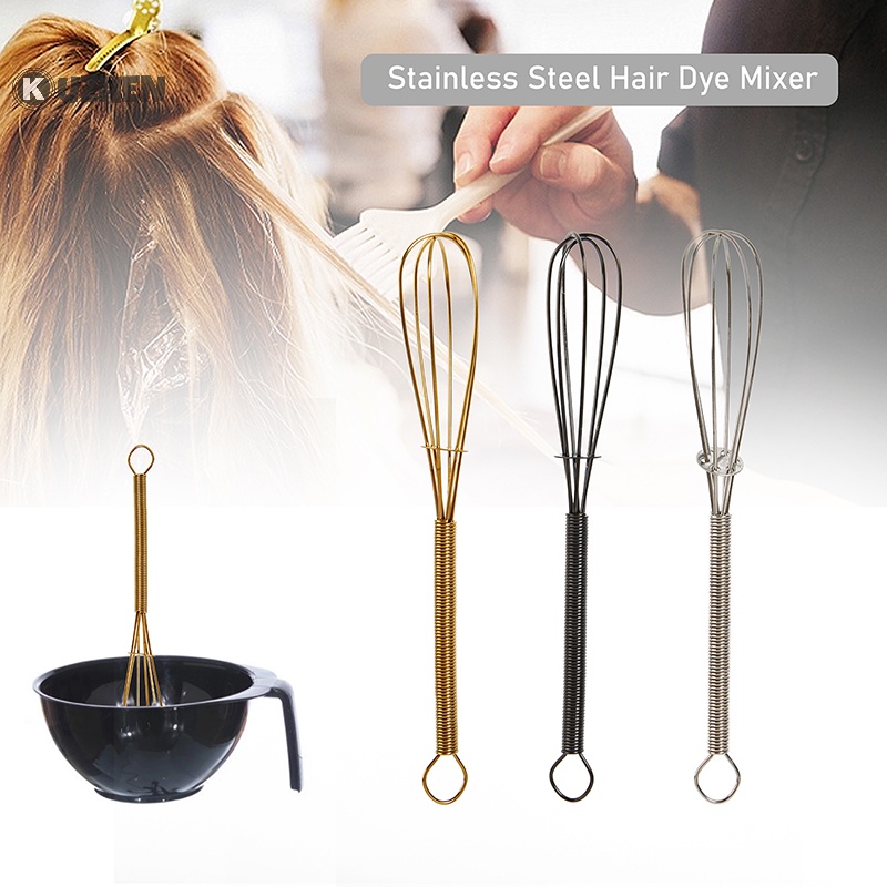 Kuzhen 1 cái thép không gỉ salon tóc màu thuốc nhuộm máy trộn cắt tóc kem đánh trứng máy trộn diy hot