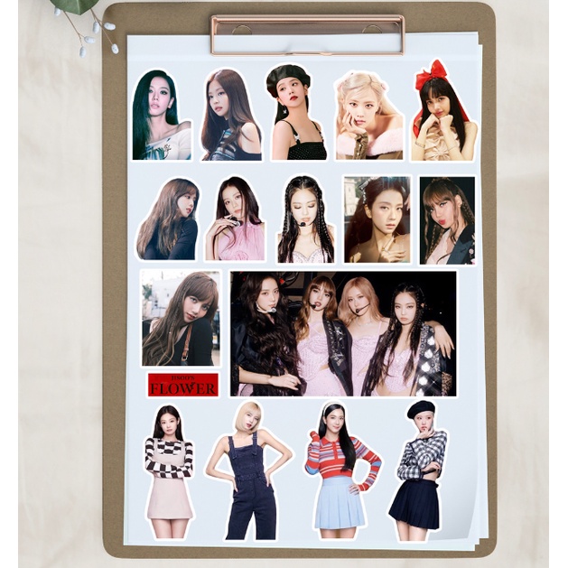 Set 100 Sticker BLACKPINK ROSE LISA Chống Thấm Nước