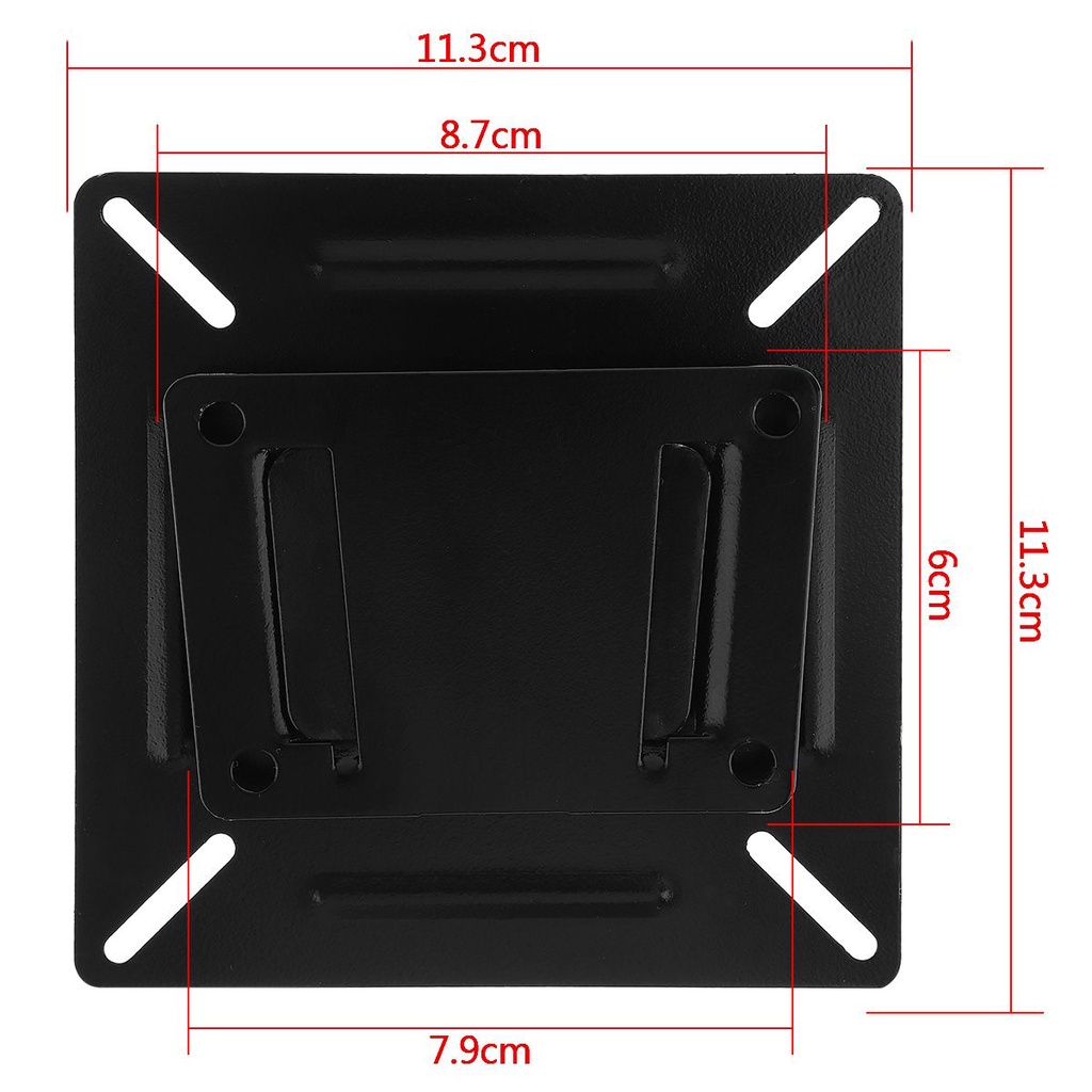 Universal black 15kg sphc với lớp phủ hoàn thiện giá đỡ treo tường tv cho màn hình led lcd 14-24 inch màn hình phẳng khung tv