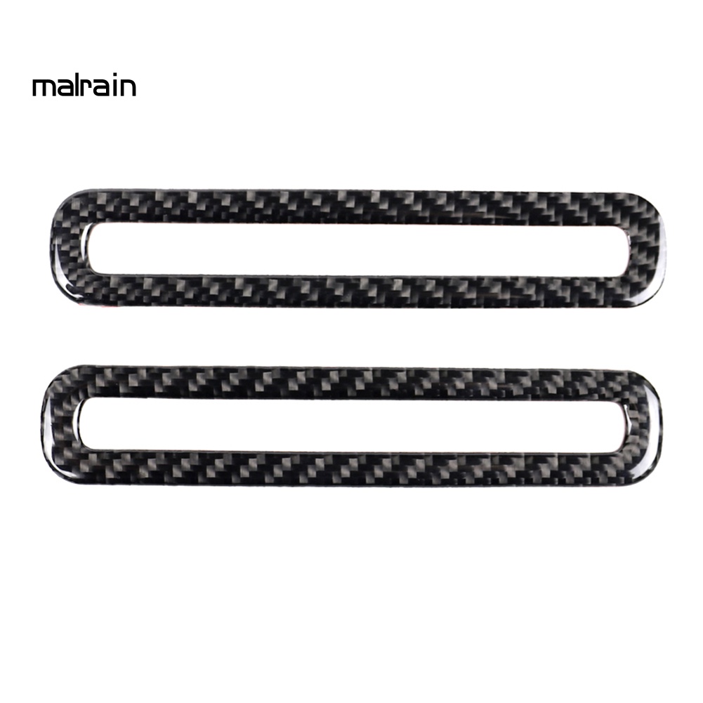 1 Cặp Miếng Dán Trang Trí Lỗ Thông Khí Cửa Xe Hơi Ford Mustang Bằng Sợi Carbon
