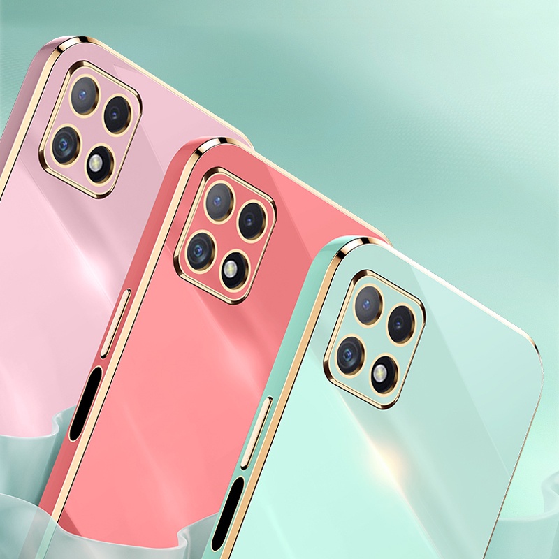 Ốp điện thoại KOOSUK dẻo vuông mạ màu cho Samsung Galaxy Note 10 Lite S10 Lite A81 A91