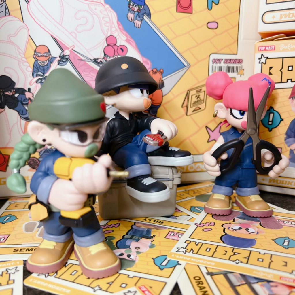 Búp Bê POPMART BAZBON Work Boyz series Trang Trí