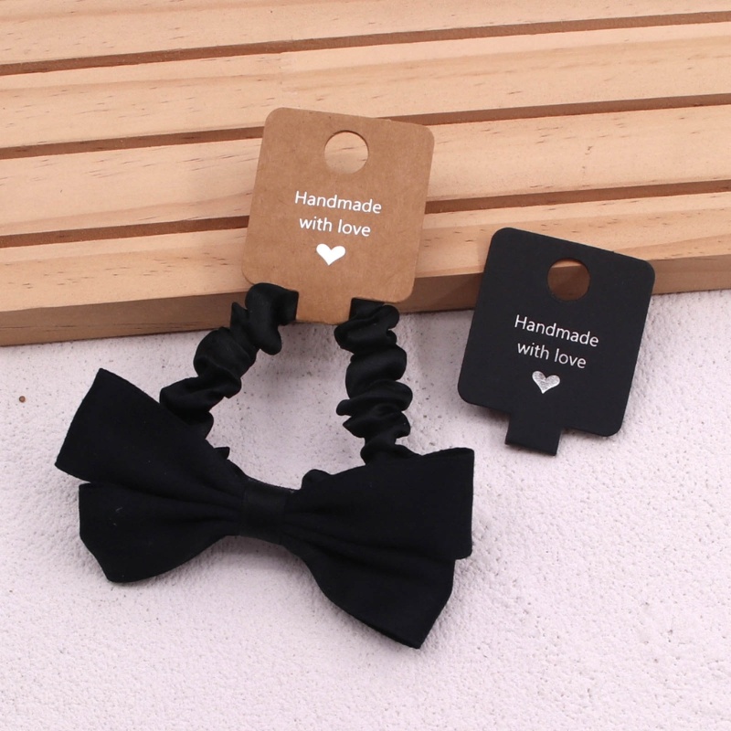 Bộ 100 Miếng Giấy Kraft Màu Trắng / Nâu Treo Trang Sức