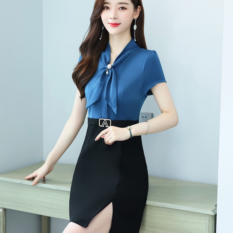 IELGY Đầm Giả Hai Mảnh Phong Cách Nước Ngoài Thời Trang Mùa Hè Cho Nữ